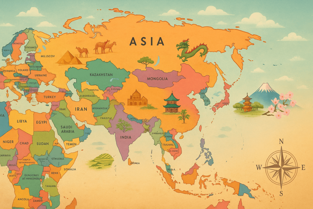 2. Asia – 49 countries