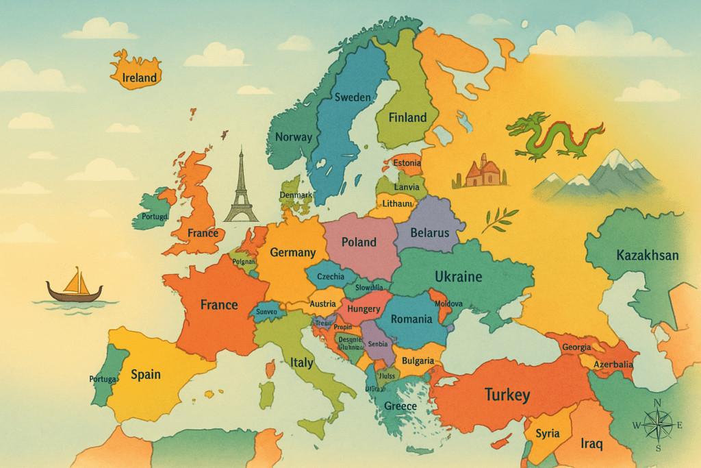 3. Europe – 44 countries