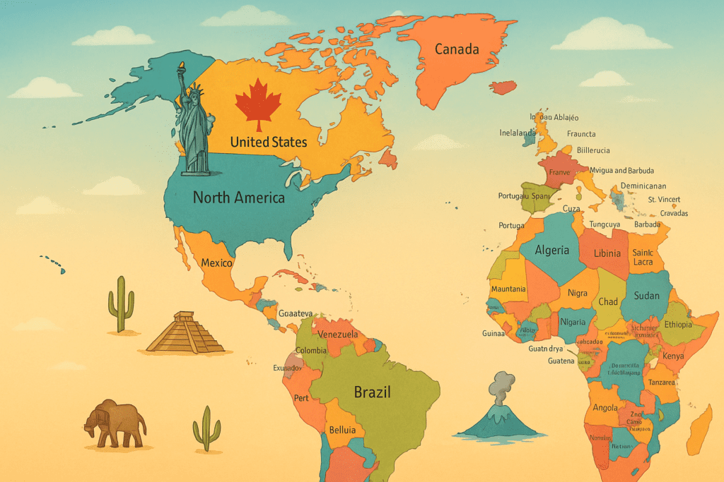 4. North America – 23 countries