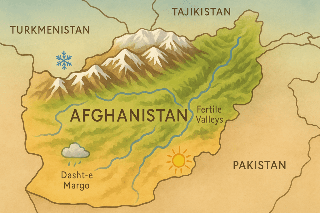 Afghanistan Geography Map