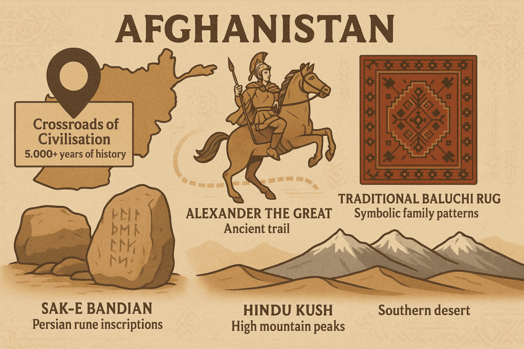 Afghanistan Ancient Crossroads Infographic
