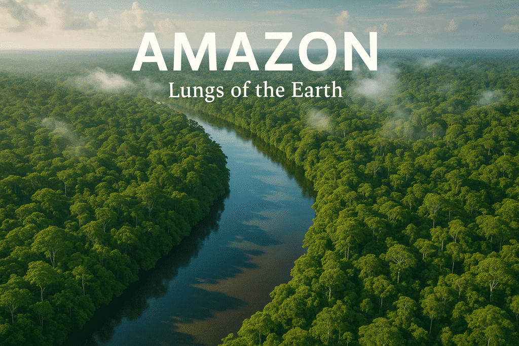 Amazon Rainforest Aerial View