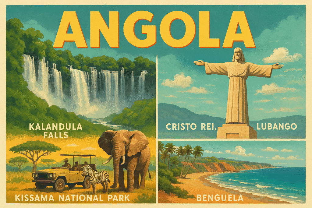 Angola Travel Collage
