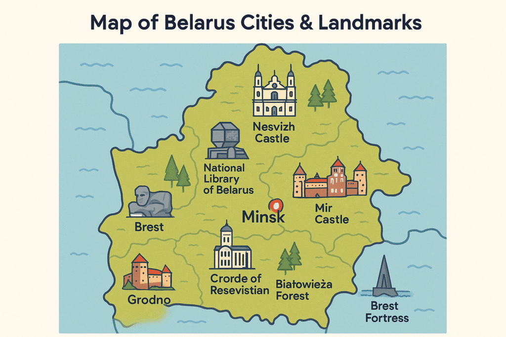 Belarus Travel Map