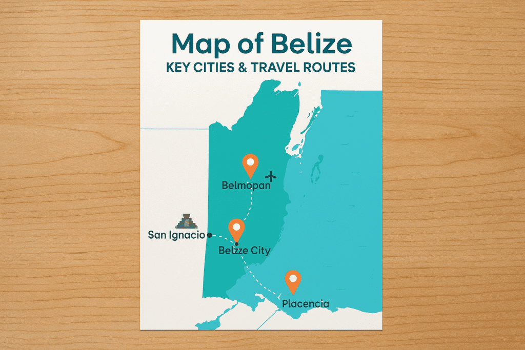 Belize Travel Map
