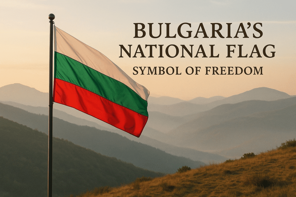 Bulgarian Flag Waving