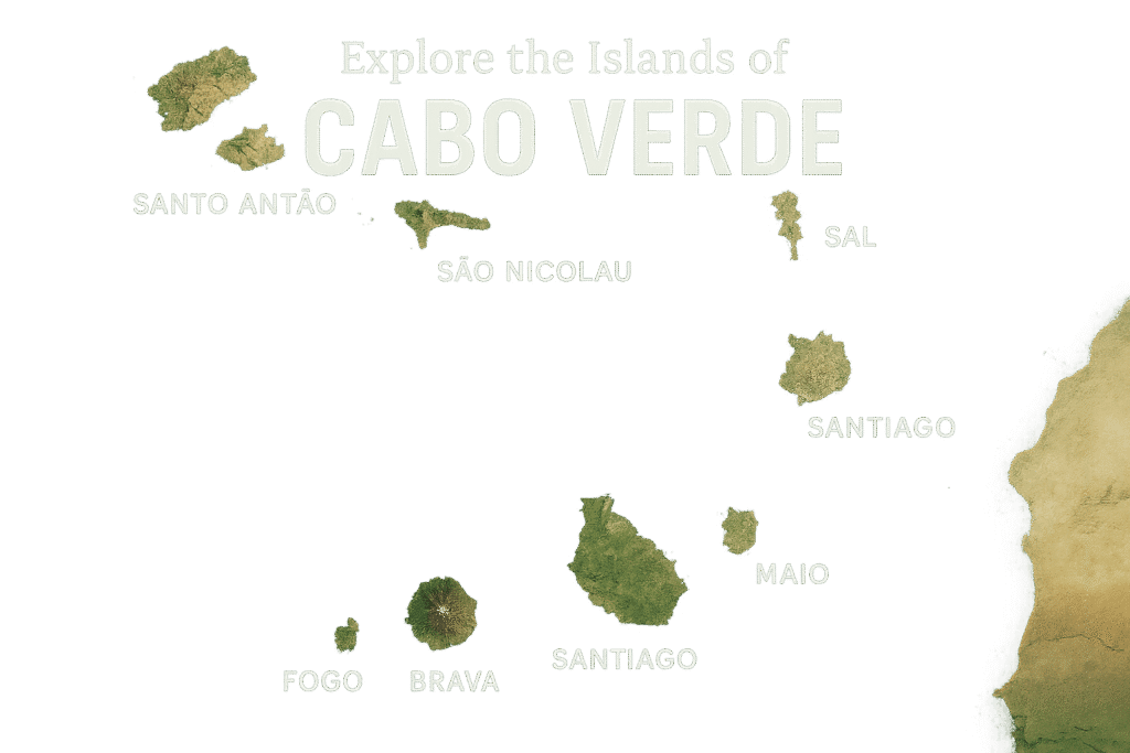 Cabo Verde Islands Map