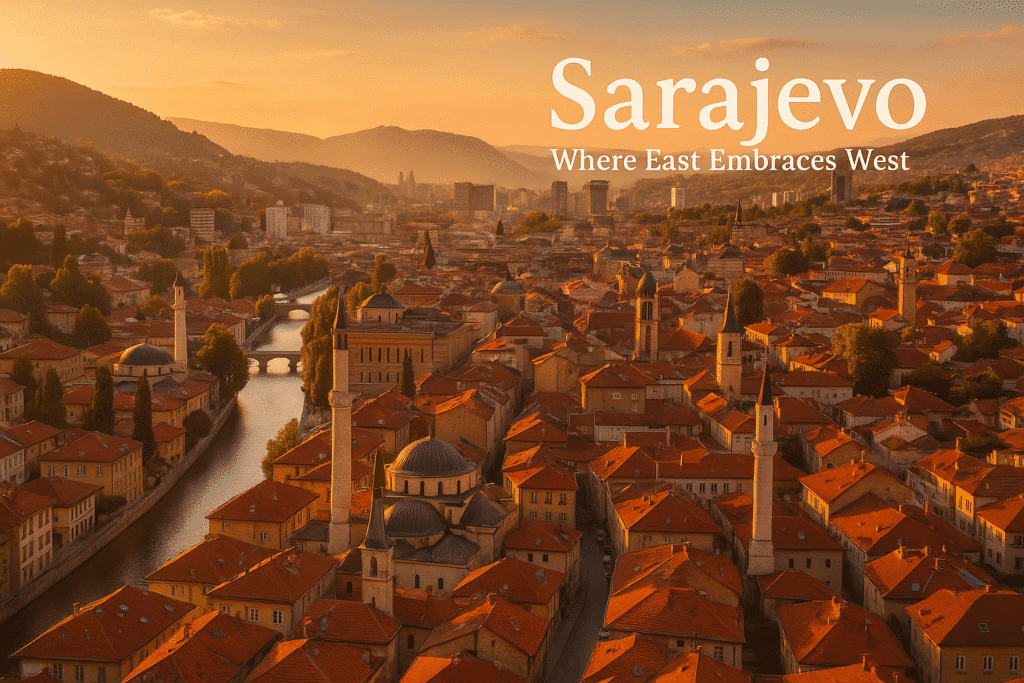 Sarajevo Golden Hour Skyline