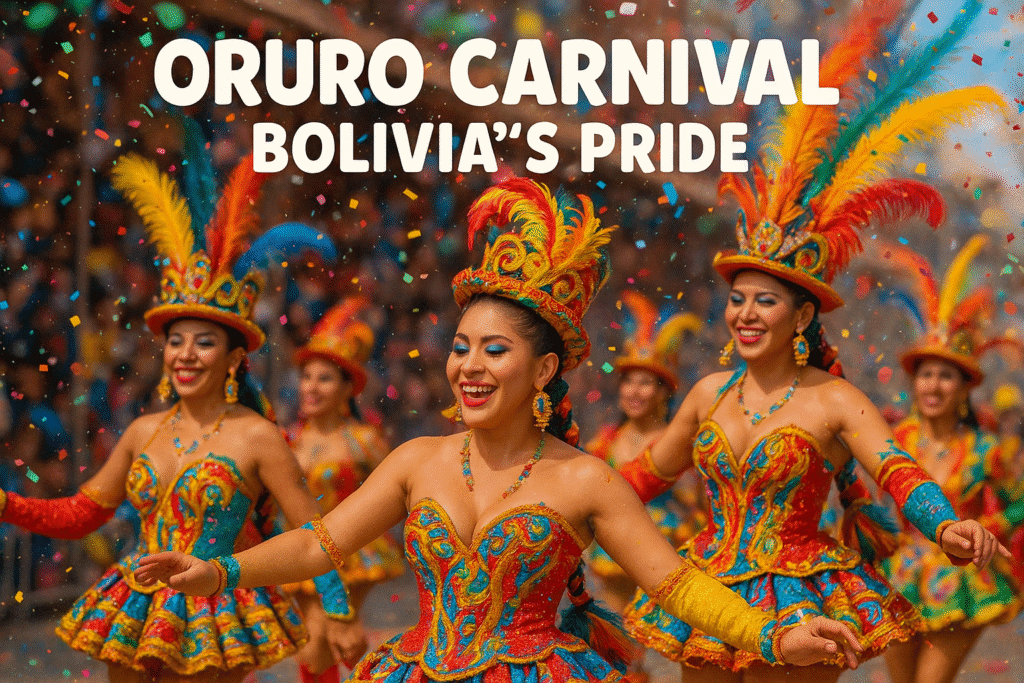 Vibrant Oruro Carnival Dancers si