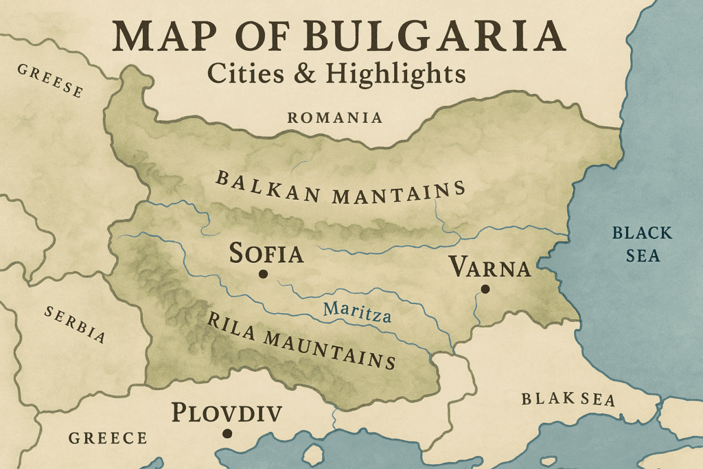 Bulgaria Map Highlights