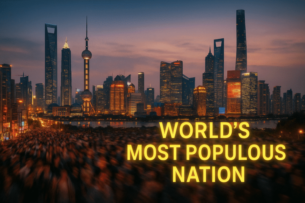 Busy Chinese city representing the world’s most populous nation.