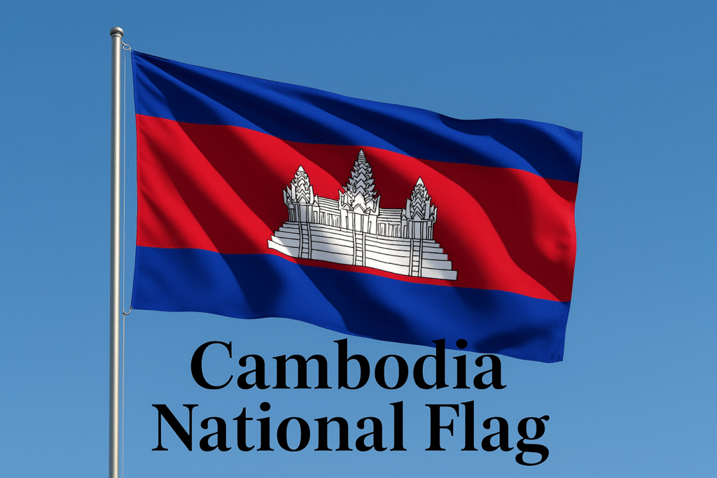 Cambodian Flag Waves