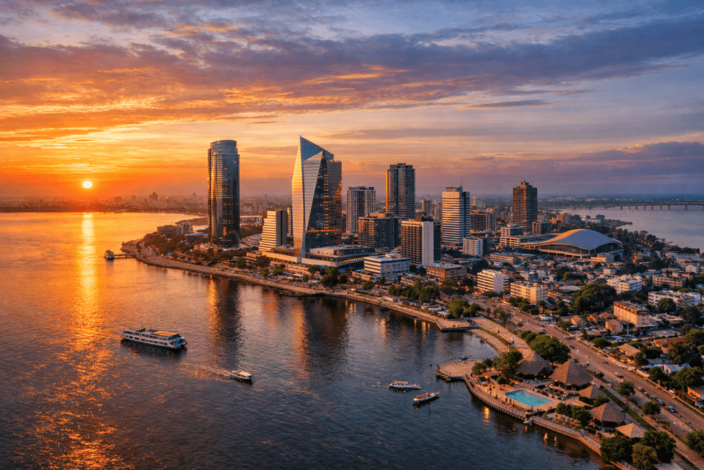 Brazzaville city skyline