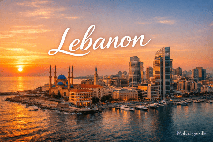 Beirut skyline at sunset, Lebanon travel
