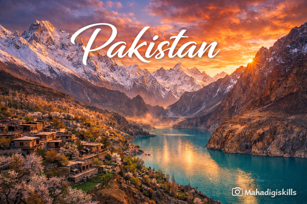 Pakistan Hunza Valley Karakoram mountains scenic landscape