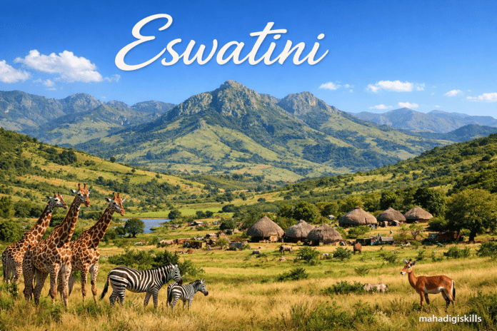 Mountain landscape Eswatini Southern Africa nature scenery