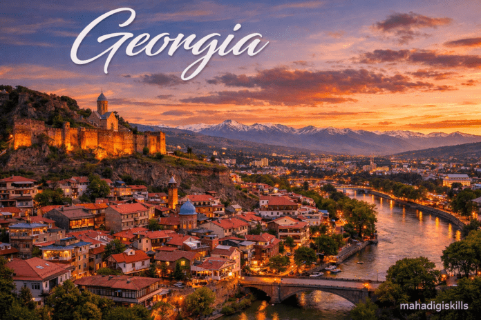 Tbilisi Old Town skyline Georgia travel destination