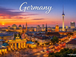 Berlin skyline Brandenburg Gate Germany travel destination