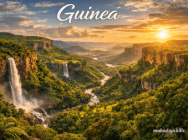 Fouta Djallon highlands landscape Guinea West Africa mountains
