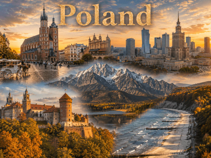Poland castles, cities, mountains, and European landscapes