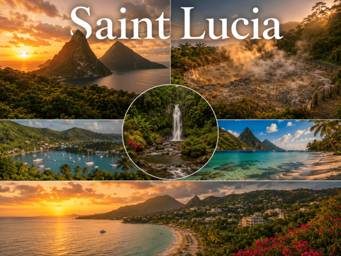 Saint Lucia Travel Guide – Caribbean Paradise of Pitons and Nature Saint Lucia Pitons mountains, beaches, rainforest, and volcanic landscapes