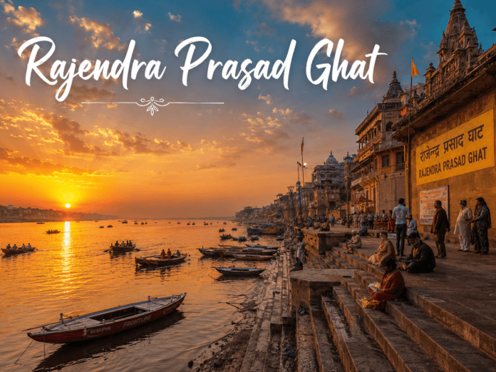 Rajendra Prasad Ghat Varanasi sunrise view on Ganga river